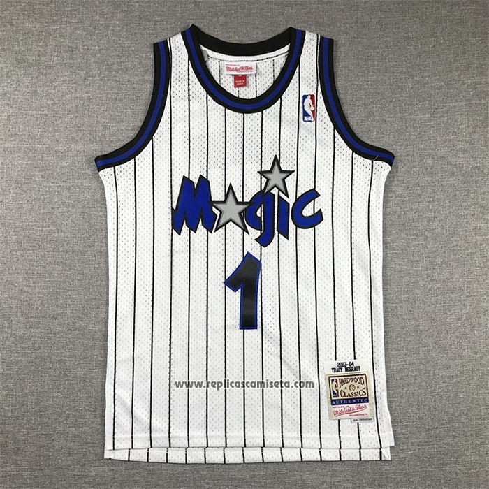 Camiseta Nino Orlando Magic Tracy McGrady #1 Mitchell & Ness 2003-04 Blanco